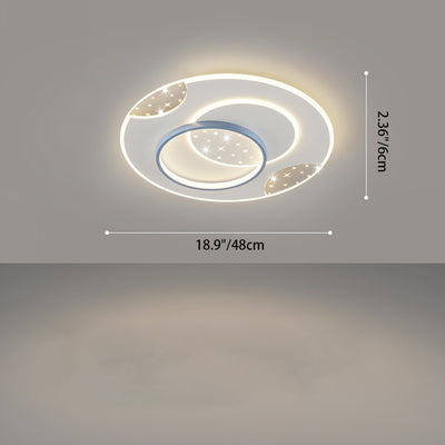 Modern Minimalist Oval Round Square Rectangle Acrylic Iron LED Flush Mount Ceiling Light For Living Room