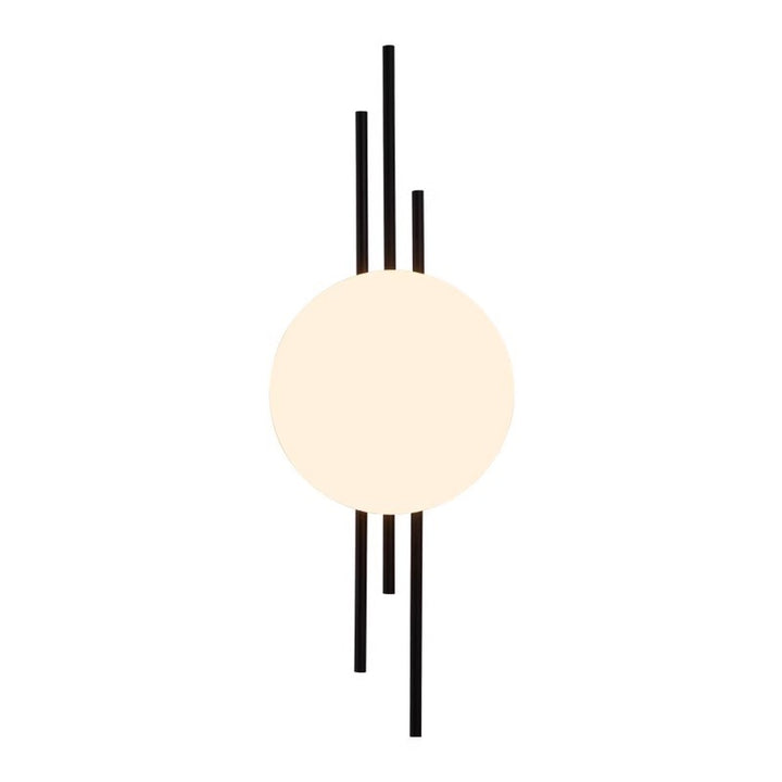 Applique murale LED en fer acrylique ronde contemporaine scandinave pour chambre à coucher 