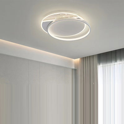 Modern Minimalist Rectangle Oval Round Square Acrylic Iron LED Flush Mount Ceiling Light For Living Room