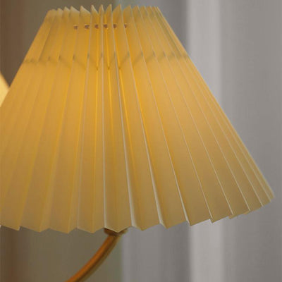 Traditional Japanese Scalloped Pleated Branching Cylinder PVC Walnut Brass 3/5 Light Chandelier For Living Room