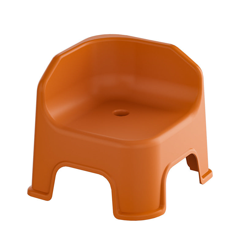 Modern Minimalist Square Irregular Border Plastic Low Stool For Living Room