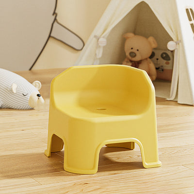 Modern Minimalist Square Irregular Border Plastic Low Stool For Living Room