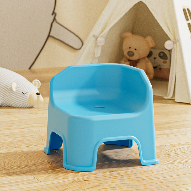 Modern Minimalist Square Irregular Border Plastic Low Stool For Living Room