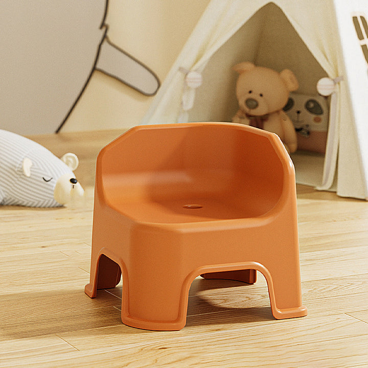 Modern Minimalist Square Irregular Border Plastic Low Stool For Living Room
