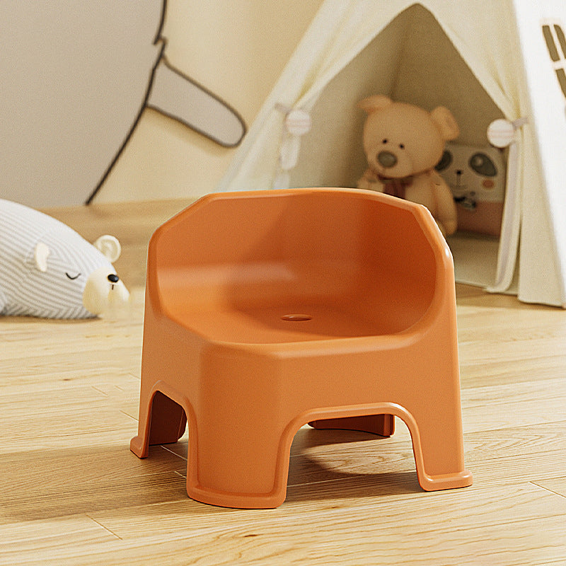 Modern Minimalist Square Irregular Border Plastic Low Stool For Living Room