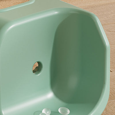 Modern Minimalist Square Irregular Border Plastic Low Stool For Living Room