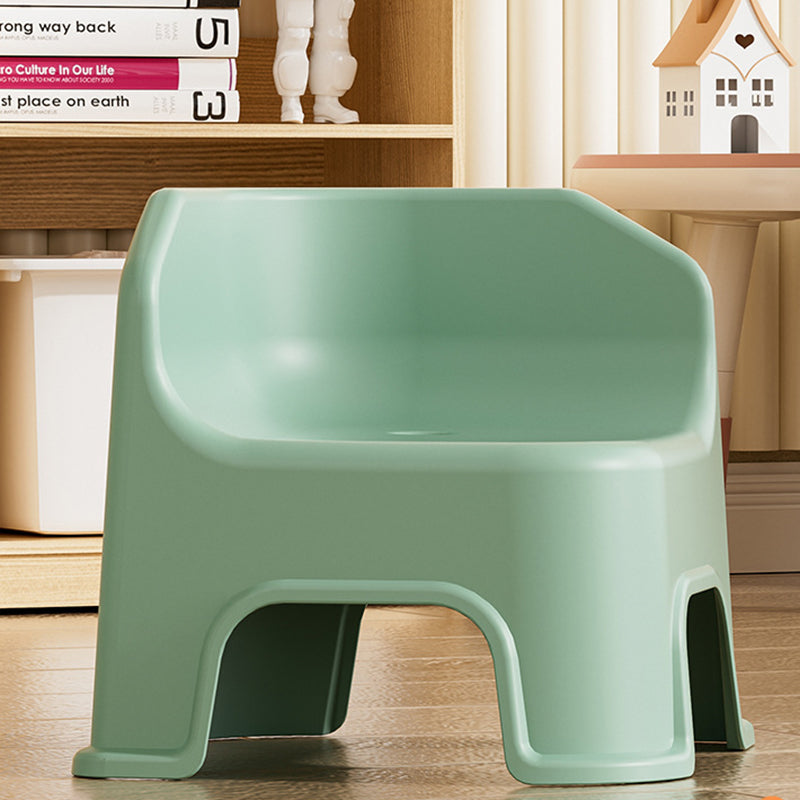 Modern Minimalist Square Irregular Border Plastic Low Stool For Living Room