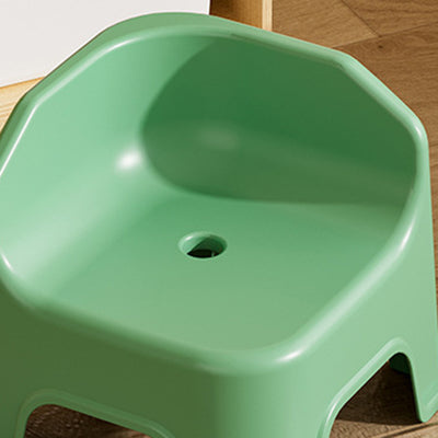 Modern Minimalist Square Irregular Border Plastic Low Stool For Living Room