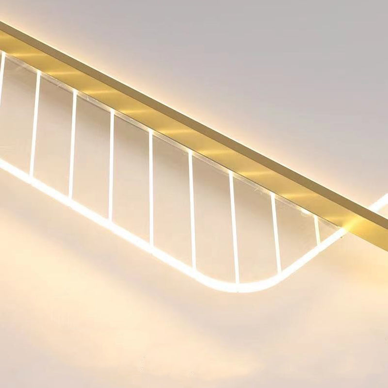 Lumière de plafond encastrée LED en acrylique et fer moderne minimaliste ronde carrée empilable pour salon 