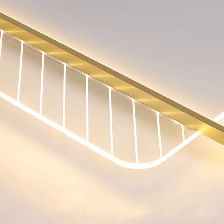 Lumière de plafond encastrée LED en acrylique et fer moderne minimaliste ronde carrée empilable pour salon 