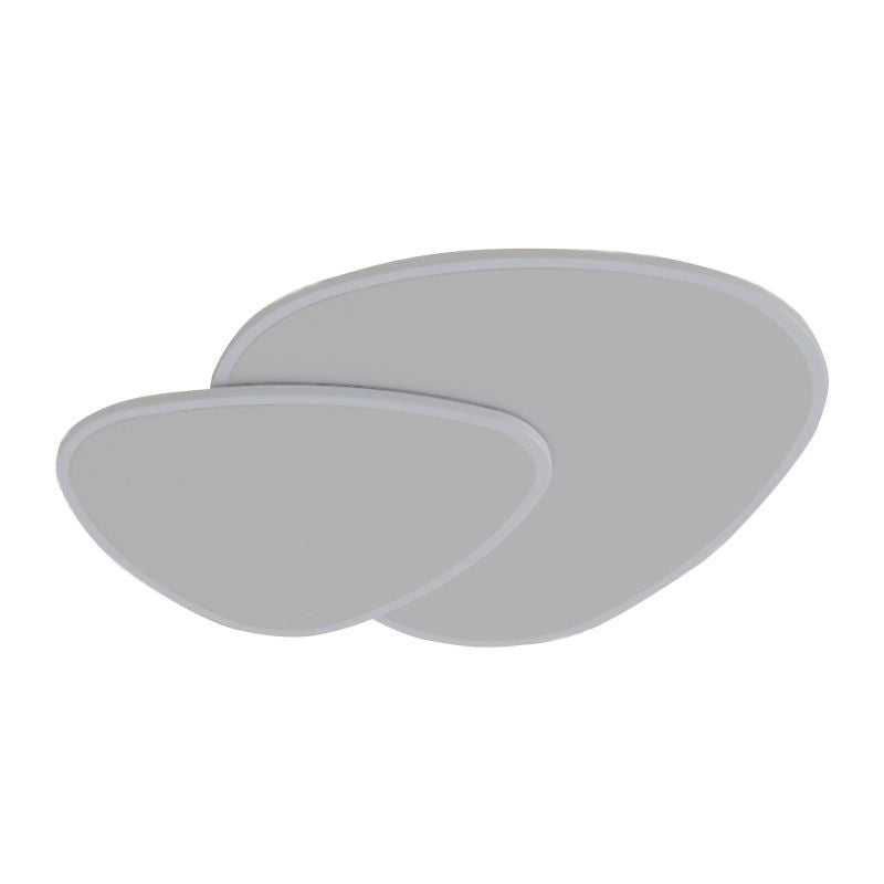 Plafonnier LED en acrylique et fer empilé carré triangulaire minimaliste moderne pour salon 