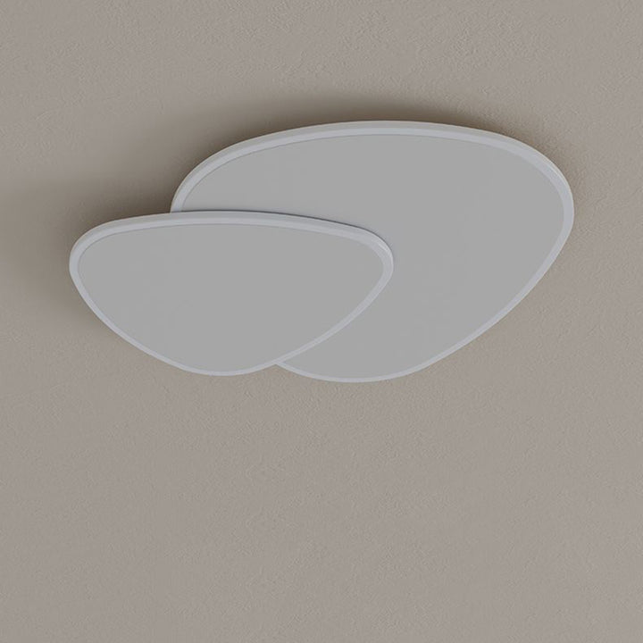 Plafonnier LED en acrylique et fer empilé carré triangulaire minimaliste moderne pour salon 