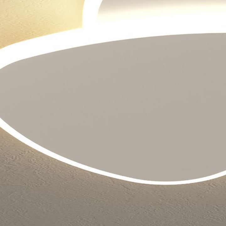 Plafonnier LED en acrylique et fer empilé carré triangulaire minimaliste moderne pour salon 