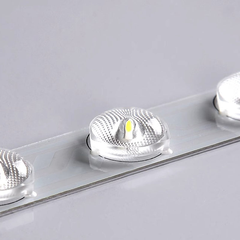 Plafonnier LED contemporain scandinave rond en acrylique et fer pour salon 