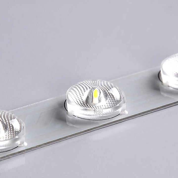 Plafonnier LED contemporain scandinave rond en acrylique et fer pour salon 