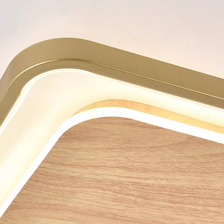 Plafonnier LED contemporain scandinave rond en acrylique et fer pour salon 
