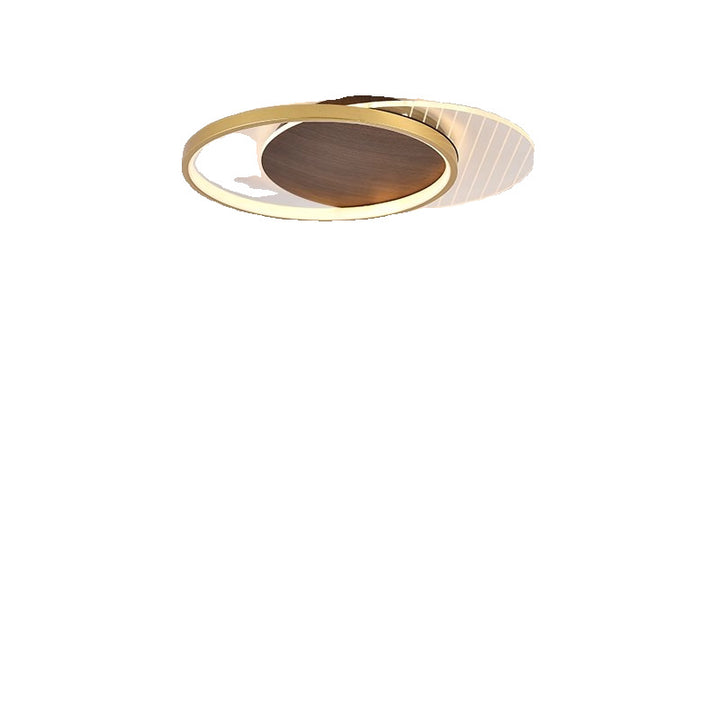 Plafonnier LED contemporain scandinave rond en acrylique et fer pour salon 