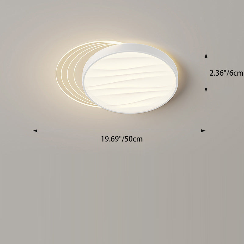 Modern Minimalist Rectangle Square Round Triangle Acrylic Iron LED Flush Mount Ceiling Light For Living Room