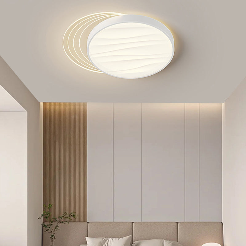 Modern Minimalist Rectangle Square Round Triangle Acrylic Iron LED Flush Mount Ceiling Light For Living Room