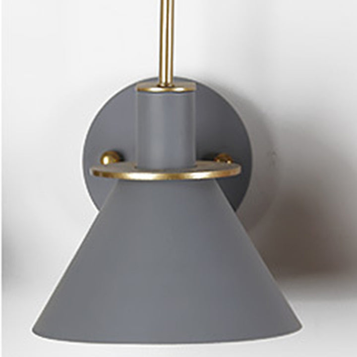 Contemporary Scandinavian Scalloped Curved Round Iron 1-Light Wall Sconce Lamp For Living Room