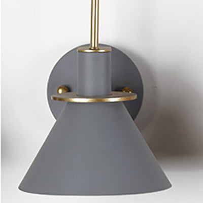 Contemporary Scandinavian Scalloped Curved Round Iron 1-Light Wall Sconce Lamp For Living Room