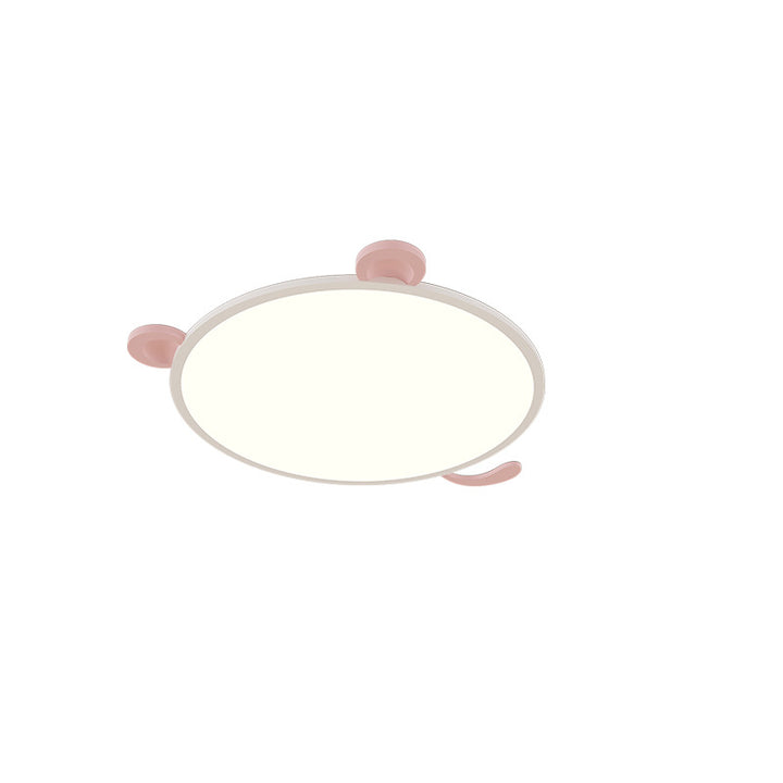 Plafonnier LED rond minimaliste moderne en aluminium pour salon 