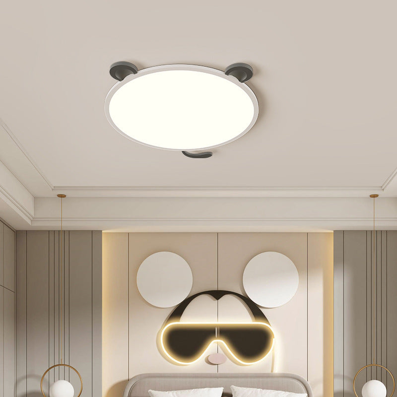 Modern Minimalist Round Aluminum LED Flush Mount Ceiling Light For Living Room