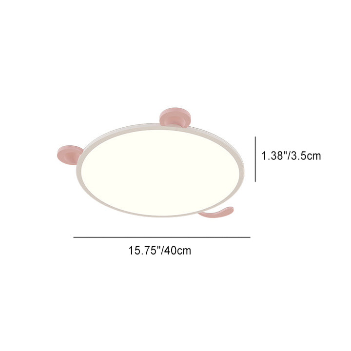 Plafonnier LED rond minimaliste moderne en aluminium pour salon 