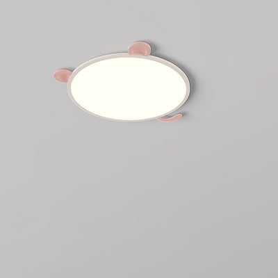 Modern Minimalist Round Aluminum LED Flush Mount Ceiling Light For Living Room