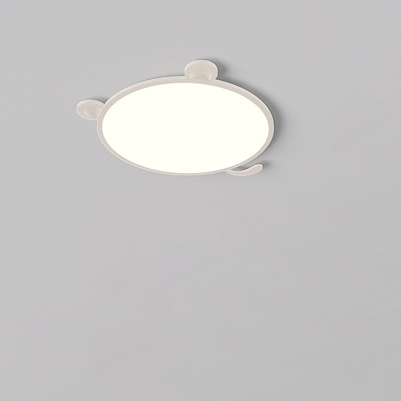 Modern Minimalist Round Aluminum LED Flush Mount Ceiling Light For Living Room
