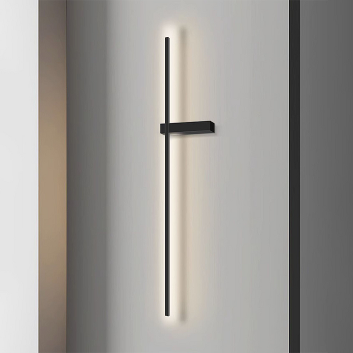 مصباح حائط LED بخط شريط سيليكا من الألومنيوم الحديدي الحديث البسيط لغرفة النوم 