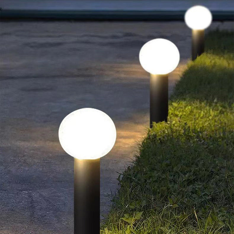 إضاءة خارجية LED من الألومنيوم على شكل أسطوانة مقاومة للماء بتصميم بسيط وحديث للحديقة 