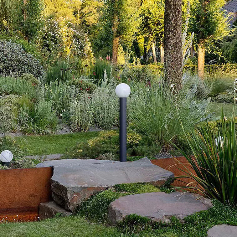Éclairage Paysager LED en Aluminium PC Cylindrique Étanche à la Simplicité Moderne pour Jardin 