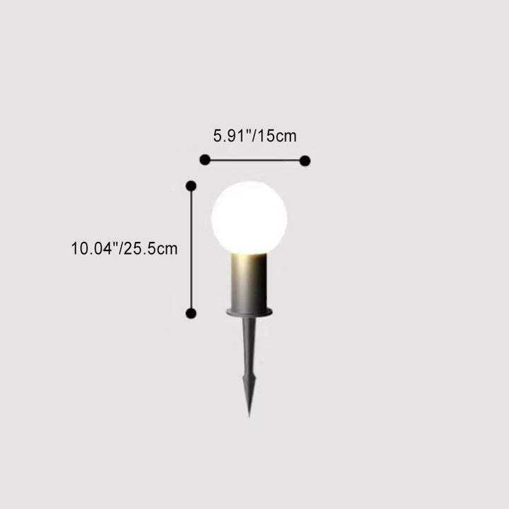 Éclairage Paysager LED en Aluminium PC Cylindrique Étanche à la Simplicité Moderne pour Jardin 