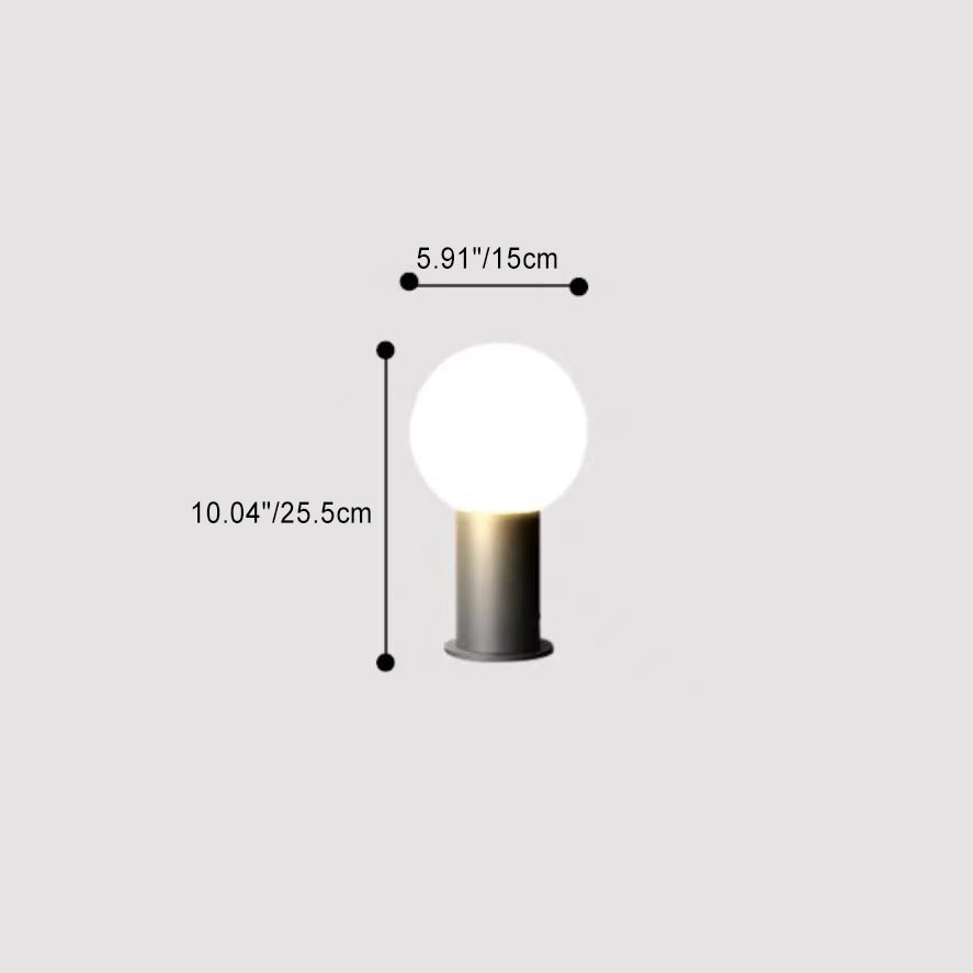 Éclairage Paysager LED en Aluminium PC Cylindrique Étanche à la Simplicité Moderne pour Jardin 