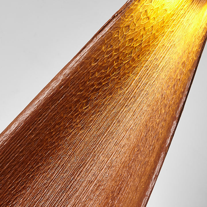 Suspension traditionnelle japonaise en feuille de cacao naturelle 1/2/3 lumière pour salle à manger 
