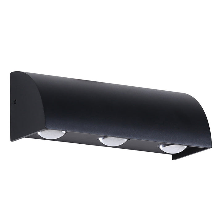 Lampe murale LED en aluminium cylindrique étanche à arche de simplicité moderne pour patio extérieur 
