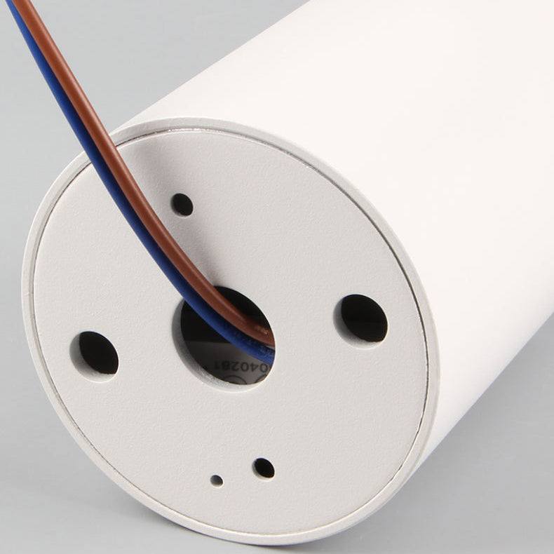 Modern Minimalist Aluminium Cylinder LED Flush Mount Ceiling Light For Hallway