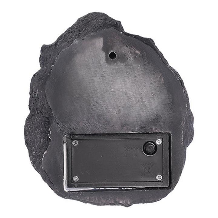 Modern Art Deco Solar Waterproof Resin Plastic Simulated Stone LED Landscape Lighting Outdoor Light For Garden