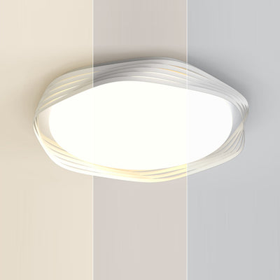 Zeitgenössische nordische Eisen Acryl rechteckige quadratische runde Streifen LED Unterputz Deckenleuchte für Wohnzimmer 
