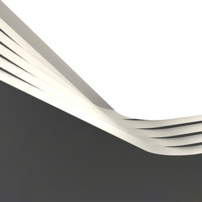 Zeitgenössische nordische Eisen Acryl rechteckige quadratische runde Streifen LED Unterputz Deckenleuchte für Wohnzimmer 