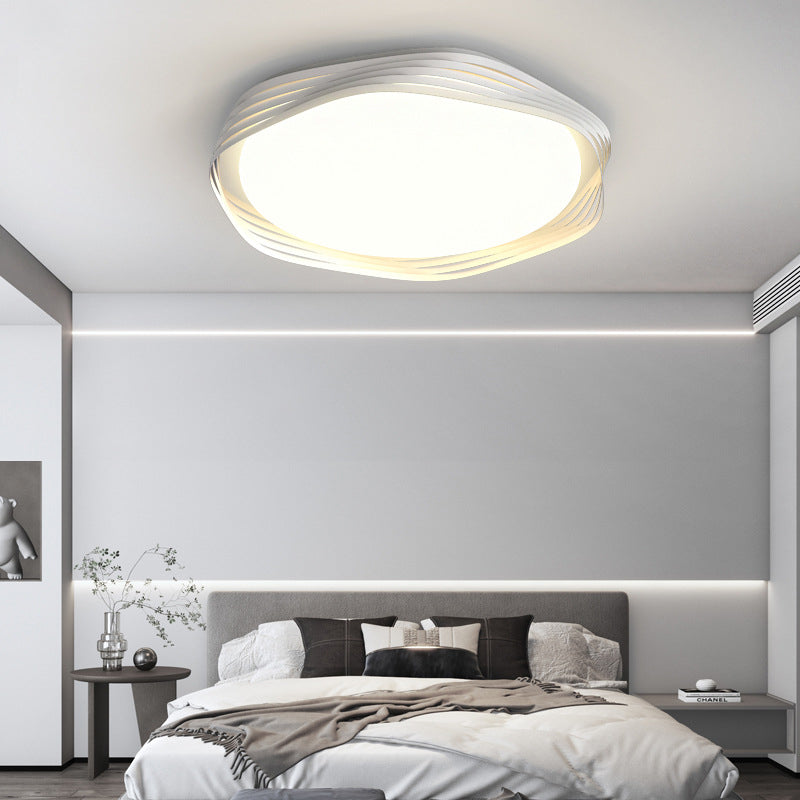 Zeitgenössische nordische Eisen Acryl rechteckige quadratische runde Streifen LED Unterputz Deckenleuchte für Wohnzimmer 