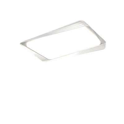 Zeitgenössische nordische Eisen Acryl rechteckige quadratische runde Streifen LED Unterputz Deckenleuchte für Wohnzimmer 