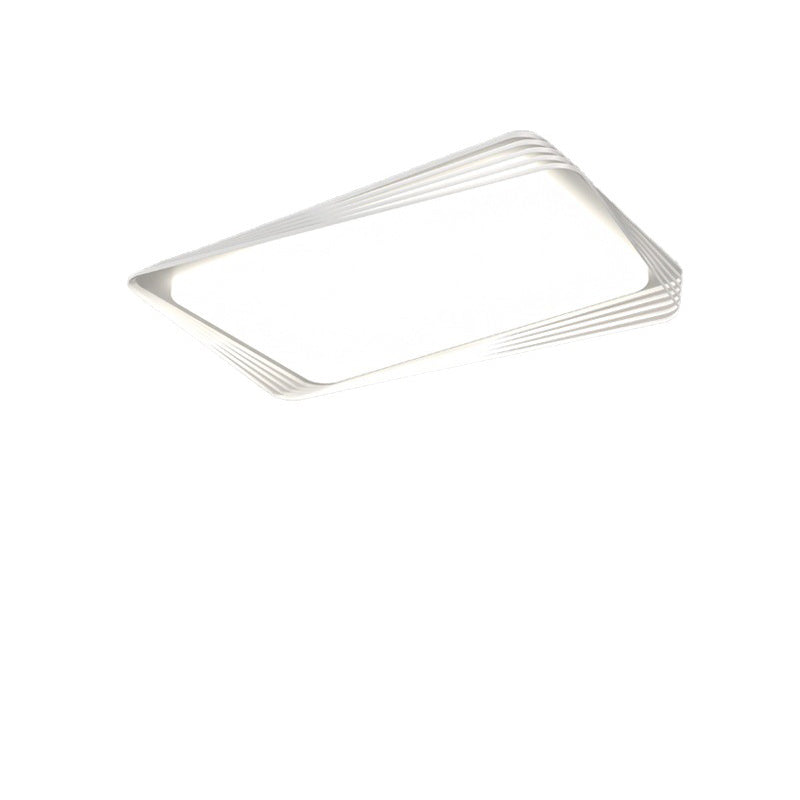Zeitgenössische nordische Eisen Acryl rechteckige quadratische runde Streifen LED Unterputz Deckenleuchte für Wohnzimmer 