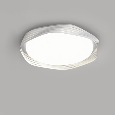 Zeitgenössische nordische Eisen Acryl rechteckige quadratische runde Streifen LED Unterputz Deckenleuchte für Wohnzimmer 