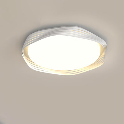 Zeitgenössische nordische Eisen Acryl rechteckige quadratische runde Streifen LED Unterputz Deckenleuchte für Wohnzimmer 
