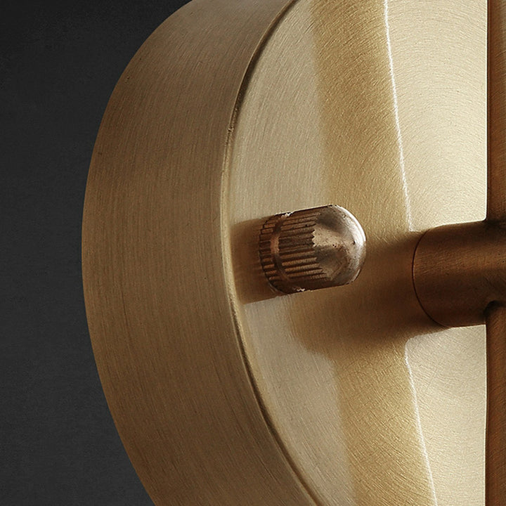 Lámpara de Aplique de Pared LED Elíptica Cuadrada de Vidrio y Cobre de Estilo Moderno de Mitad de Siglo para Pasillo 