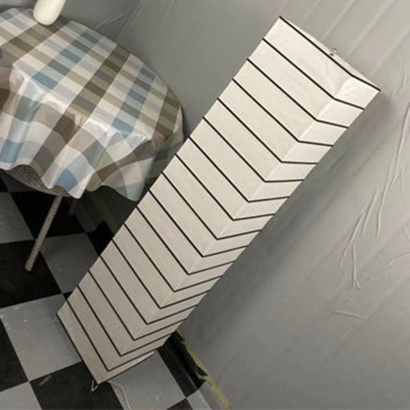 Lámpara de pie contemporánea nórdica de papel con columna cúbica de 2 luces para dormitorio 