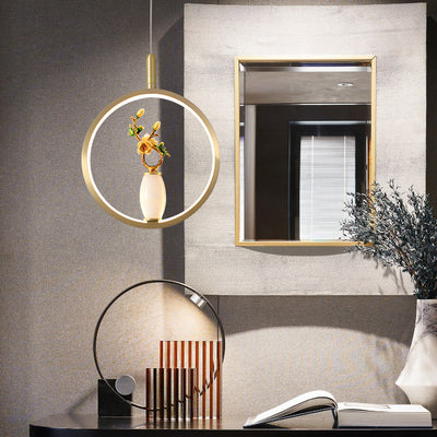 Lustre à LED en forme de gourde en alliage de zinc, cuivre, marbre et traditionnel chinois rond elliptique pour salle à manger 