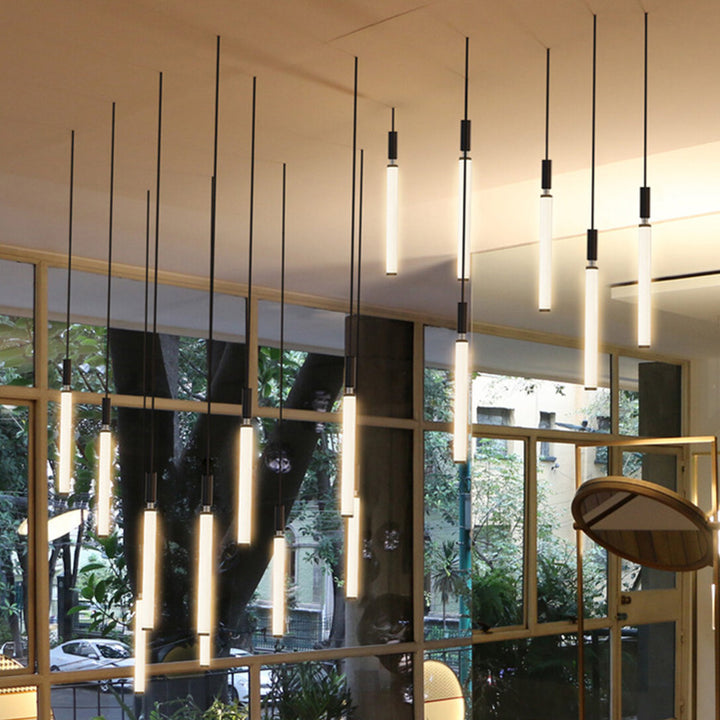 Suspension LED à bande en acrylique et aluminium moderne minimaliste pour chevet 